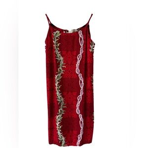 One Papaya Hawaiian Print Dress